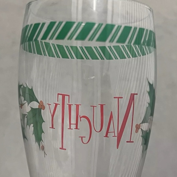 Set of 2 - Naughty and Nice Beer Glasses - Picture 5 of 13